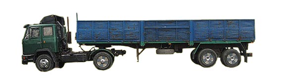 КАЗ 608 тягач с полуприцепом ОДАЗ 9370